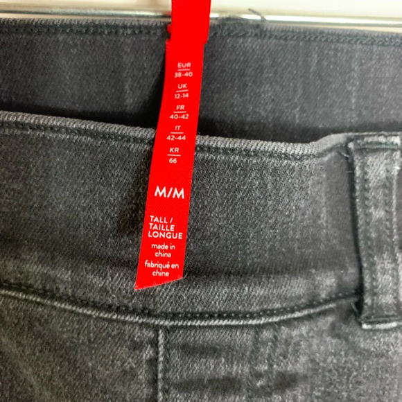 Spanx Black Skinny Jeans Ankle 20278T Pull On Stretch Size  Women’s Medium Tall - Picture 5 of 9